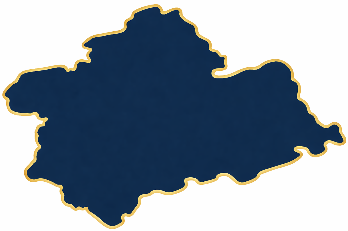 Mapa de Málaga con marcas de universidades